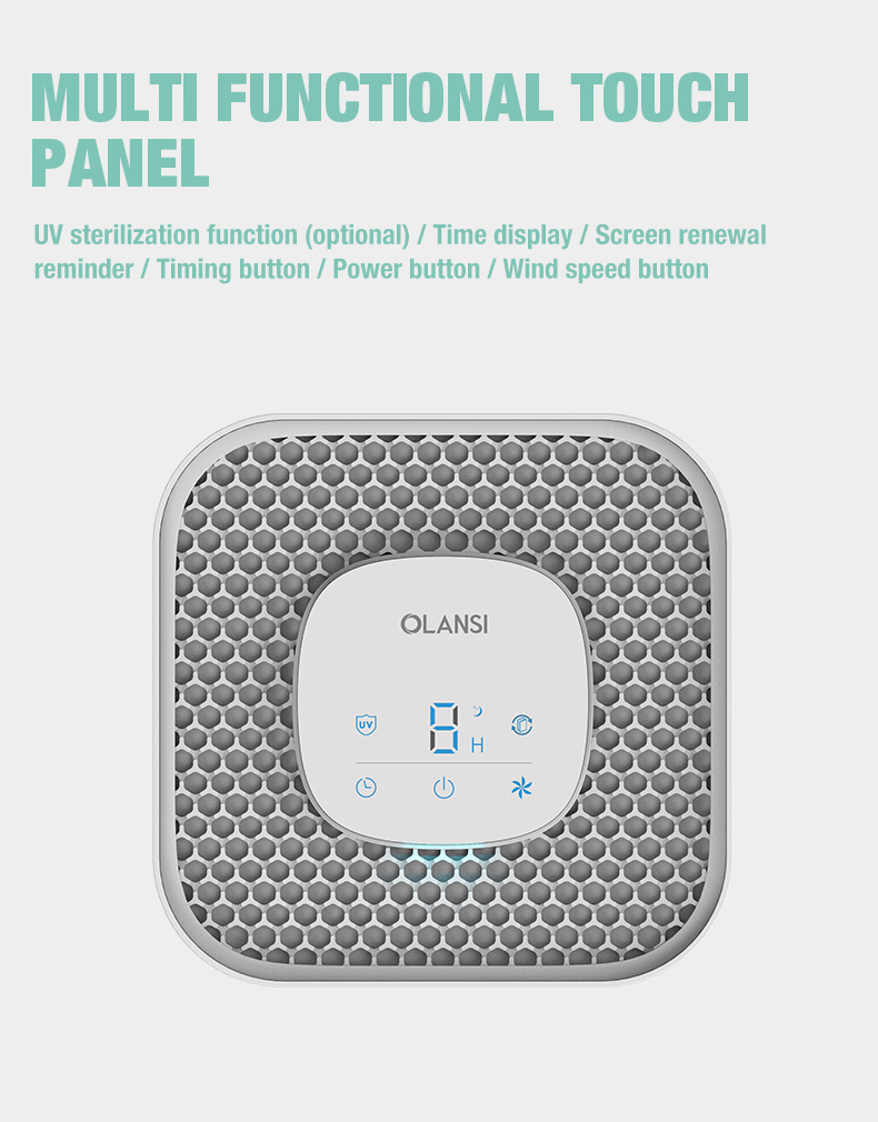 เครื่องฟอกอากาศตั้งโต๊ะ Olansi A4 Pro (8)